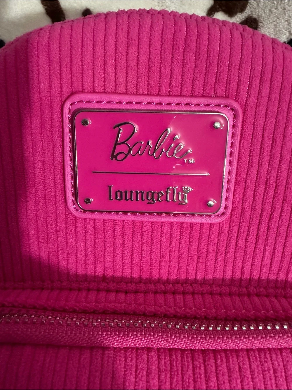 Loungefly Barbie Hot Pink Corduroy Mini Backpack